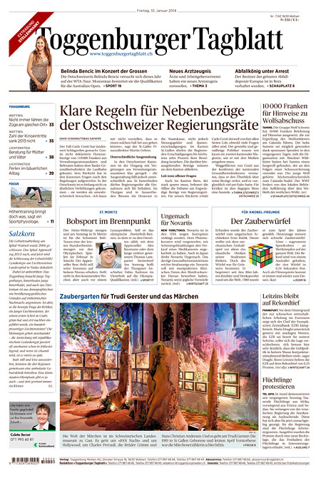 Toggenburger Tagblatt Toggenburger Tagblatt
