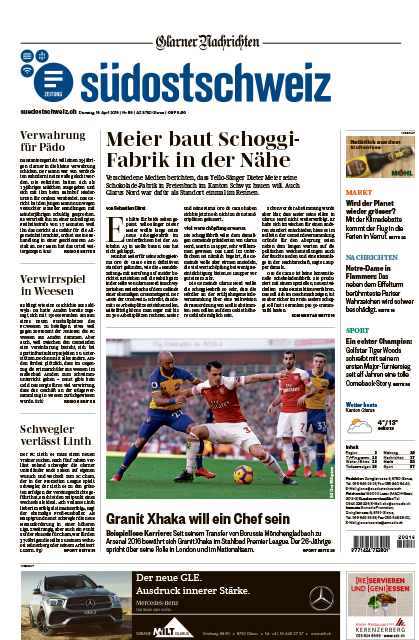 Südostschweiz Glarner Nachrichten Südostschweiz Glarner Nachrichten